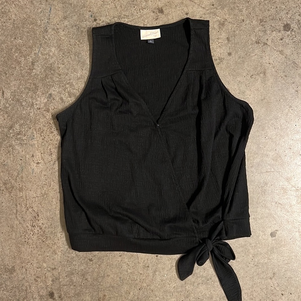Black Wrap Top from Target, Size L